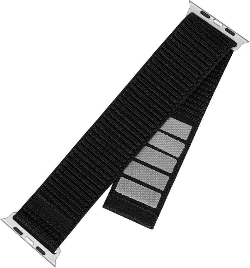 FIXED Sportos nylonszíj Apple Watch 42/44/45mm-es okosórához, sötétkék (FIXNST2-434-BK)