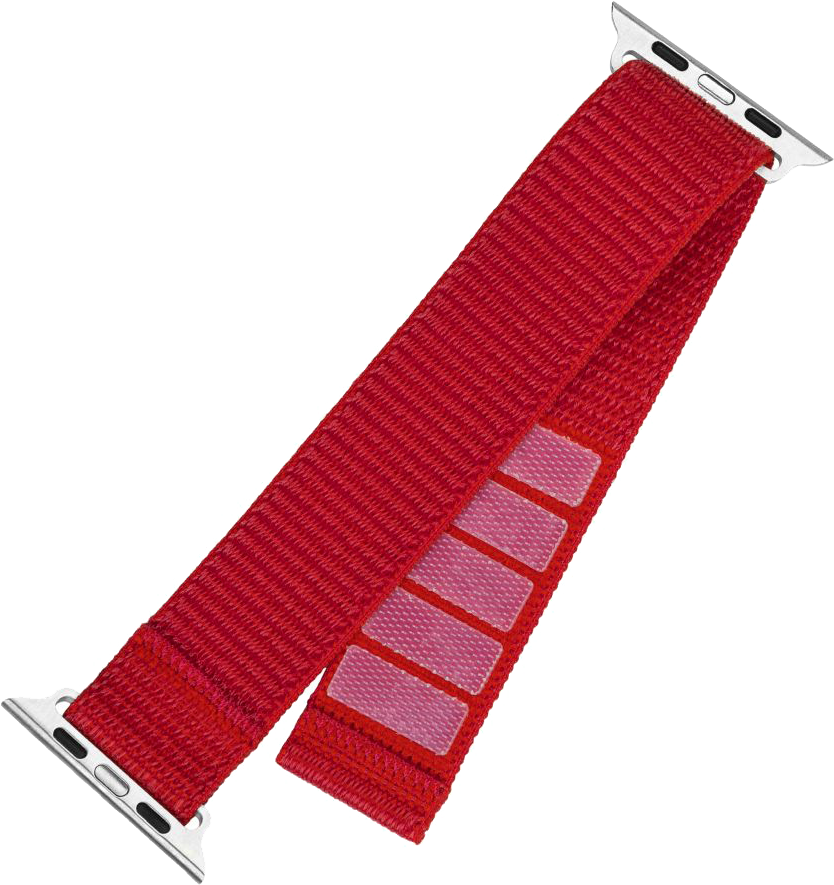 FIXED Sportos nylonszíj Apple Watch 42/44/45mm-es okosórához, piros (FIXNST2-434-RD)