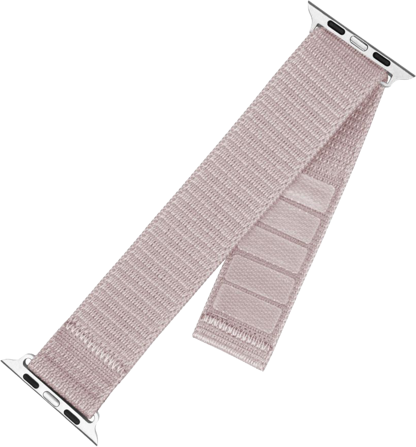 FIXED Sportos nylonszíj Apple Watch 42/44/45mm-es okosórához, rosegold (FIXNST2-434-ROGD)