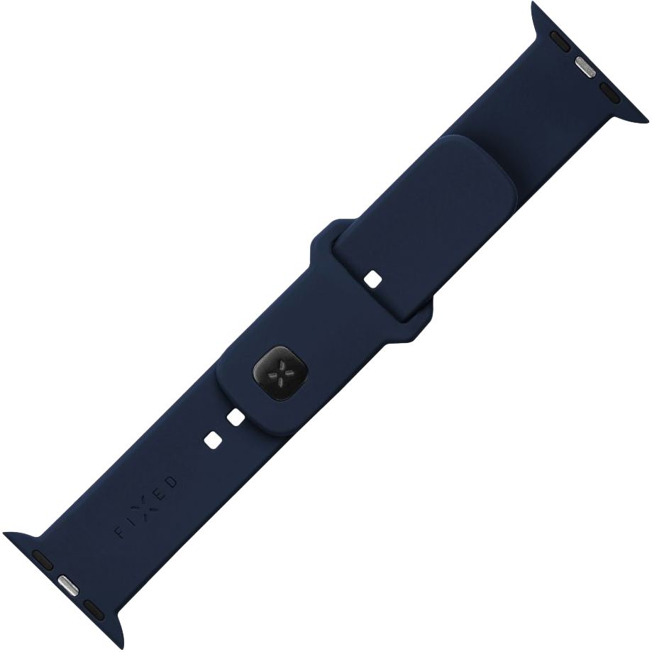 FIXED Sportos szilikonszíj Apple Watch 42/44/45mm-es okosórához, sötétkék (FIXSST2-434-BL)