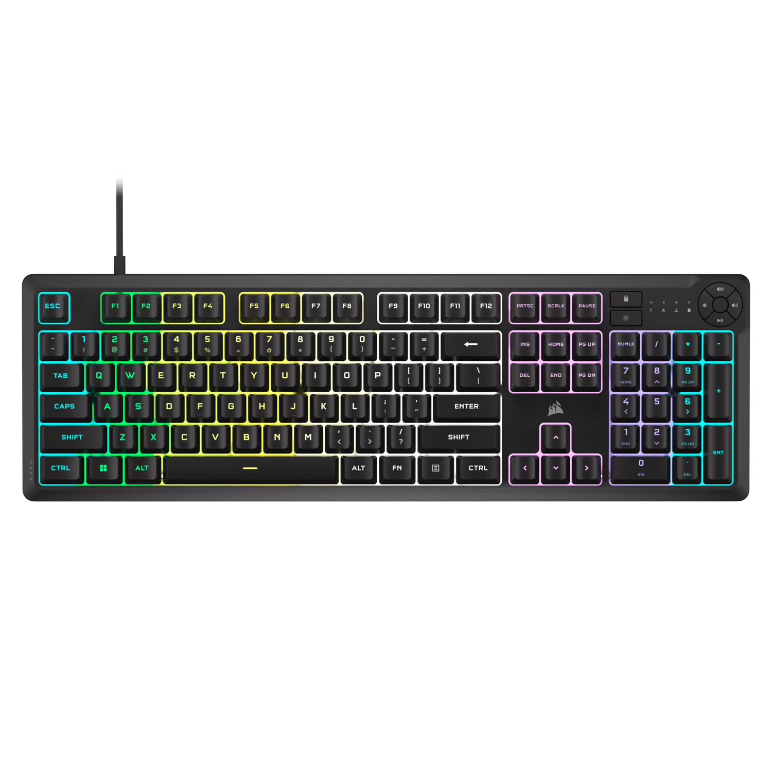 Corsair K55 Core Rgb Qwerty Bedraad Gamingtoetsenbord Zwart