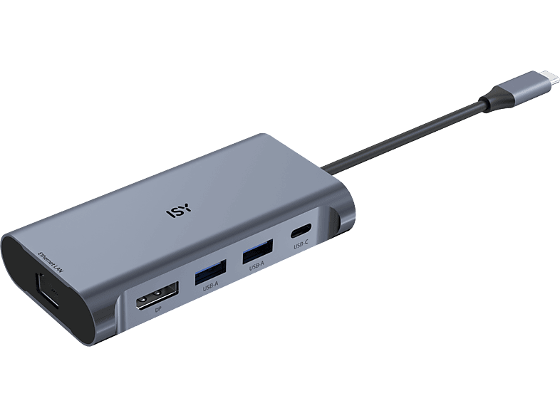 ISY Usb-c-adapter 5-in-1 Met Power Delivery Zilver (iad-1029)