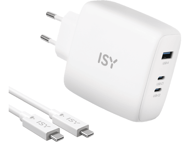 ISY Netadapter 100w Universal Gan Wit (iac-5100-1)