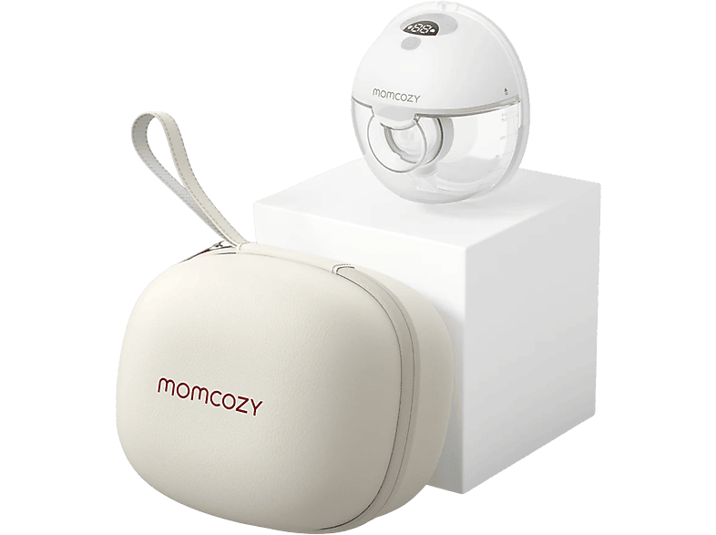 Momcozy BP179-GR00BA-A All-in-One M5 Tragbare Milchpumpe, Single, Grey