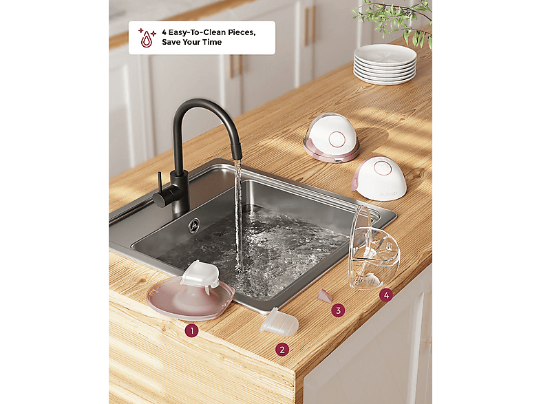 Momcozy BP318-IR00BA-A M6 Mobile Style™ Freihändige Milchpumpe, Single, Maroon — Foto 4 von 5