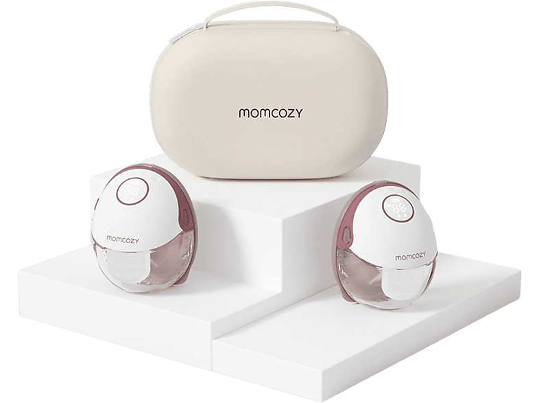 Momcozy BP319-IR00BA-A M6 Mobile Style™ Freihändige Milchpumpe, Double, Maroon