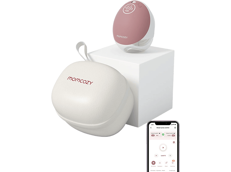 Momcozy BP225-NR70BA-A M9 Mobile Flow™ Freihändige Milchpumpe, Single