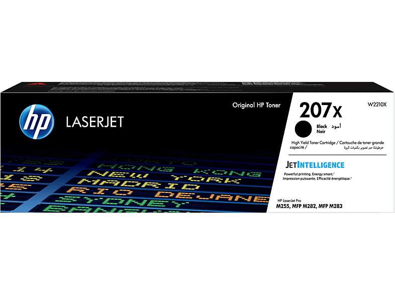 HP 207X LaserJet, Negro, W2210X