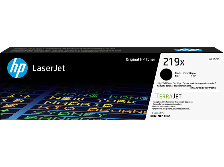 Tóner- HP 219X de alta capacidad Laserjet, Aproximadamente 3200 páginas, Planet Partners, Negro