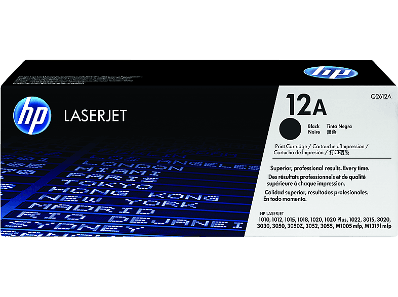 HP 12A LaserJet, Negro, Q2612A
