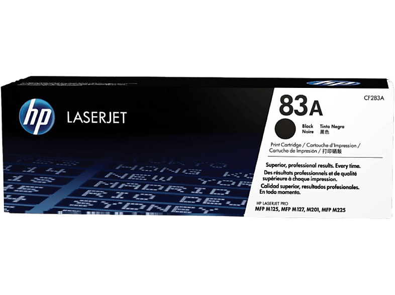 HP 83A LáserJet, Negro, CF283A
