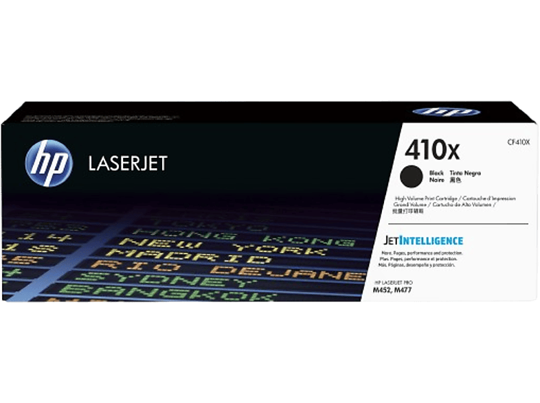 HP 410X LaserJet, Negro, CF410X