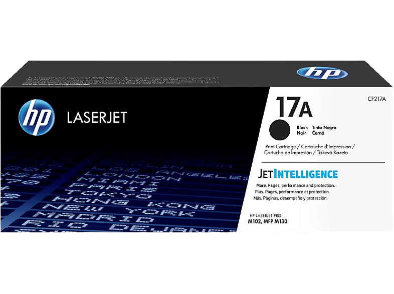HP 17A LaserJet, Negro, CF217A