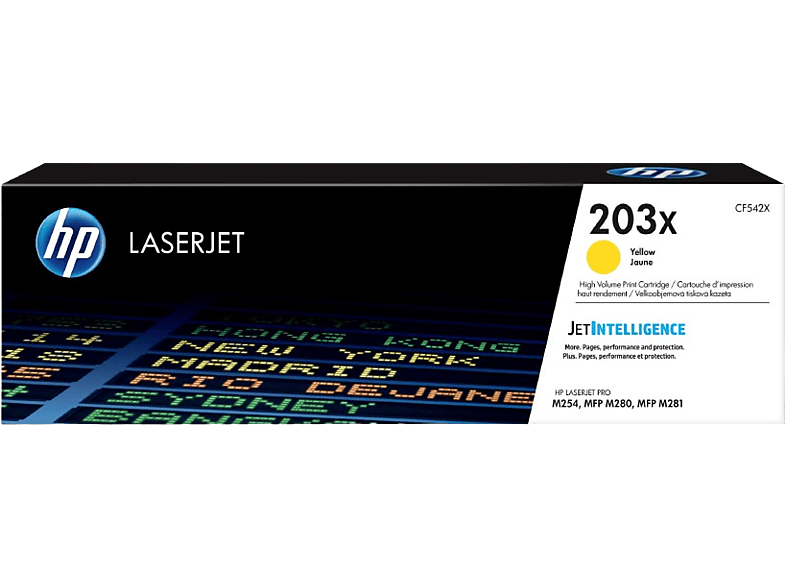 HP 203X LaserJet , Amarillo, CF542X