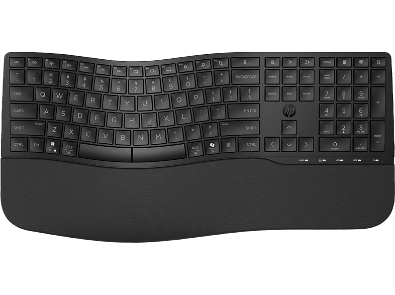 HP 680 comfort dual-mode Via Kabel En Draadloos Toetsenbord Zwart afbeelding