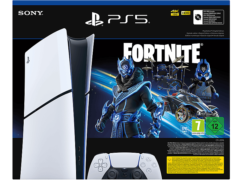 SONY PlayStation®5 Digital Edition - Fortnite® Cobalt Star Bundle (Modellgruppe Slim)*