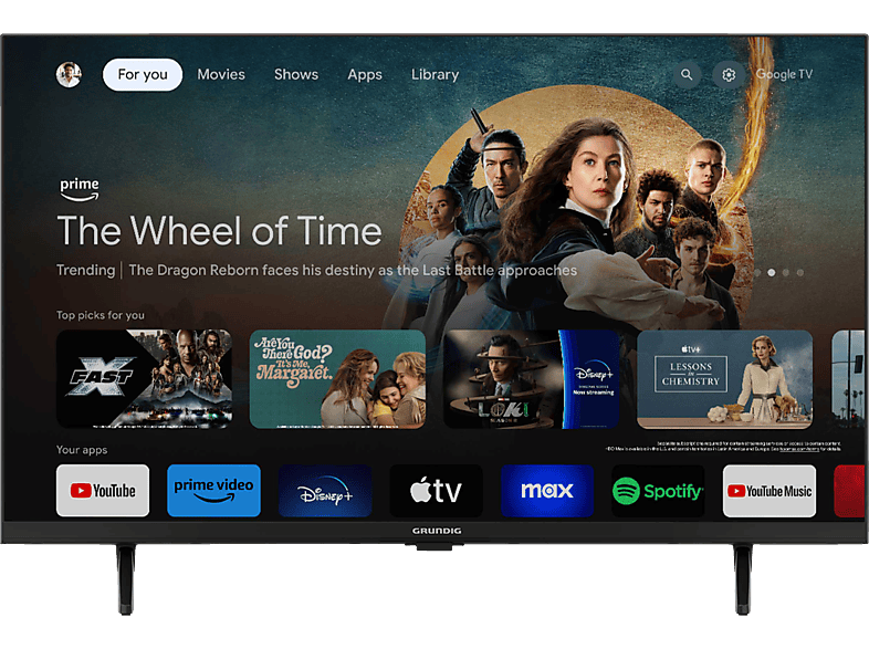GRUNDIG 32 GHB 6440 LED TV (Flat, 32 Zoll / 80 cm, HD-ready, SMART TV)