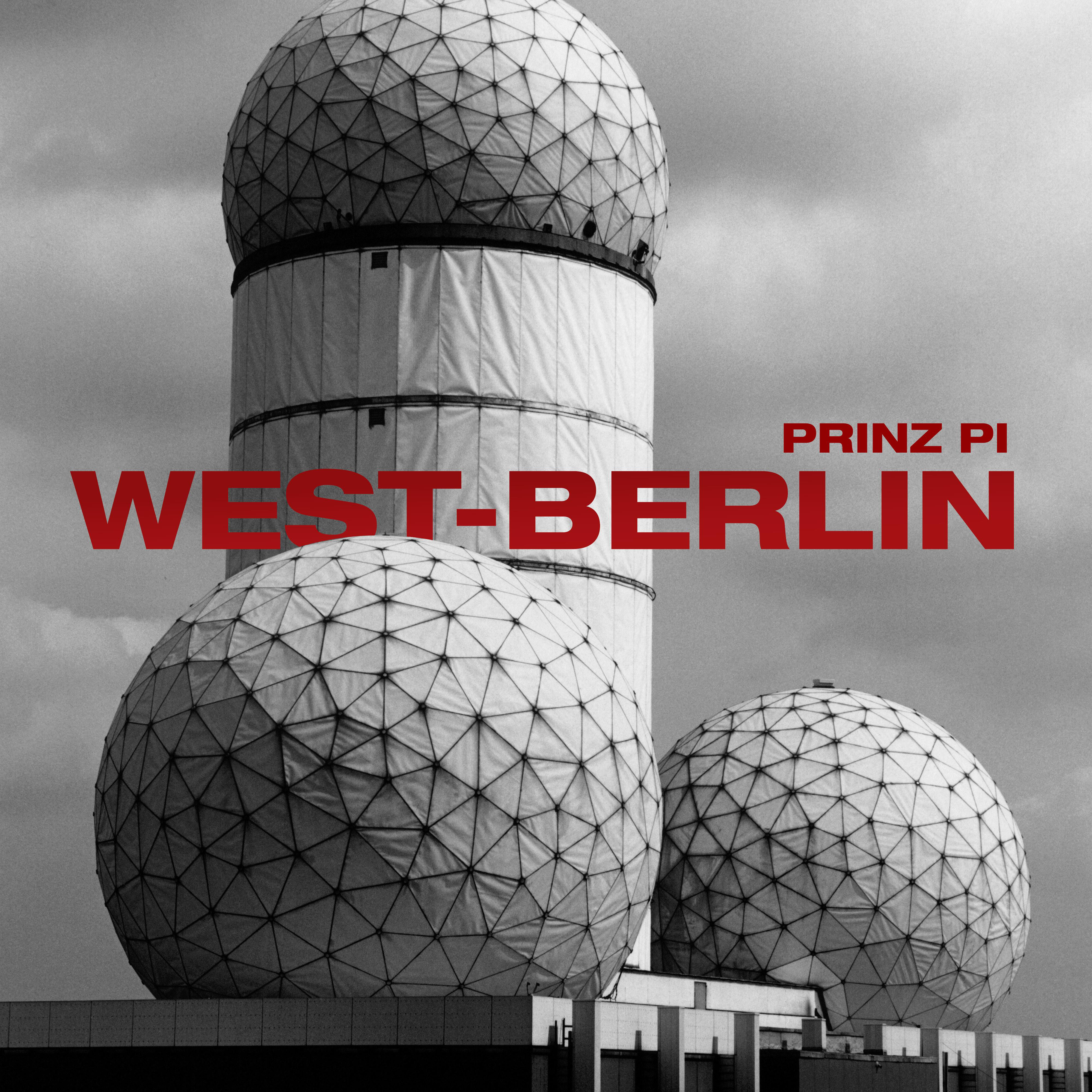 Schwarz-Weiß-Bild von runden Strukturen mit dem Text 'WEST-BERLIN'.