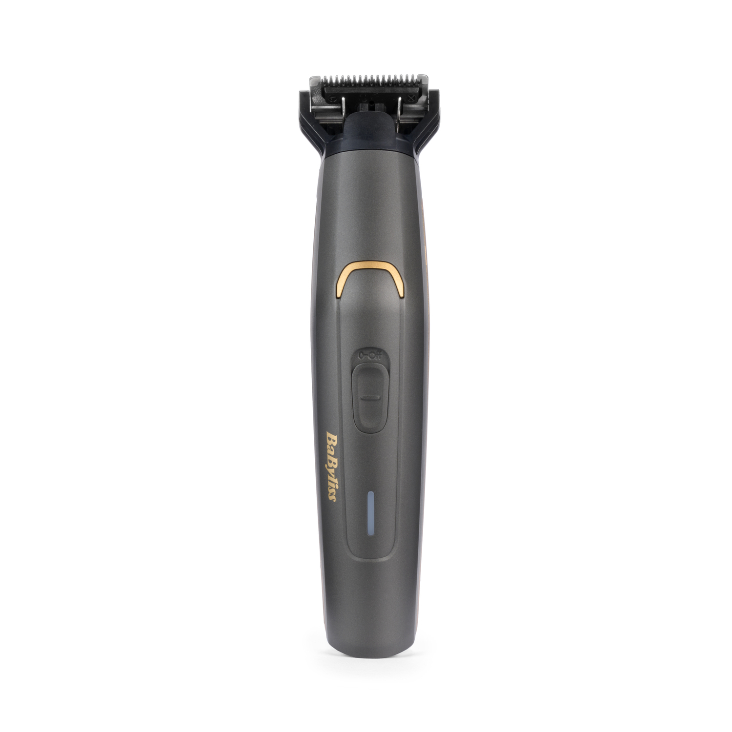 A dark gray BaByliss trimmer on a white background.