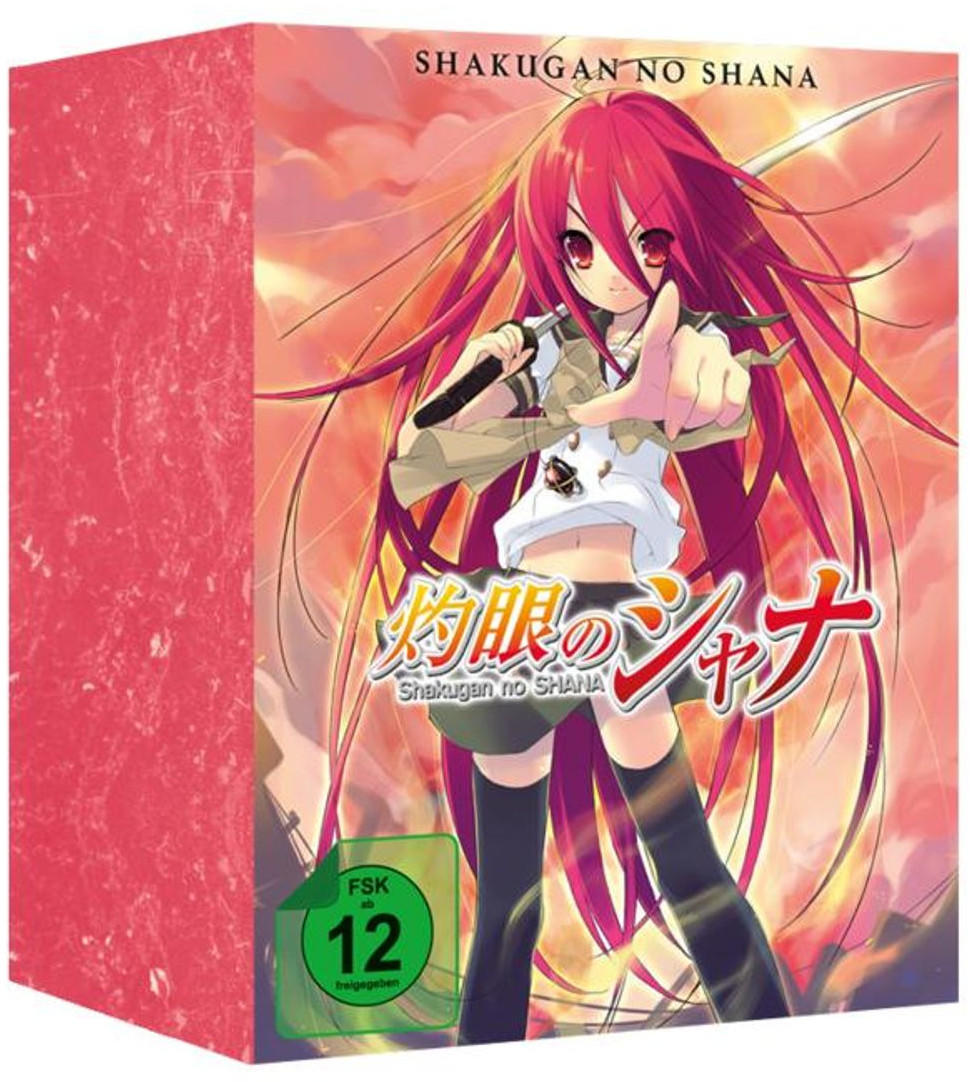 Anime DVD-Box mit dem Titel 'Shakugan no Shana' mit einem Mädchen.