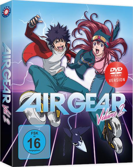 DVD-Hülle mit zwei Zeichentrickfiguren in dynamischen Posen, und deutscher Text.