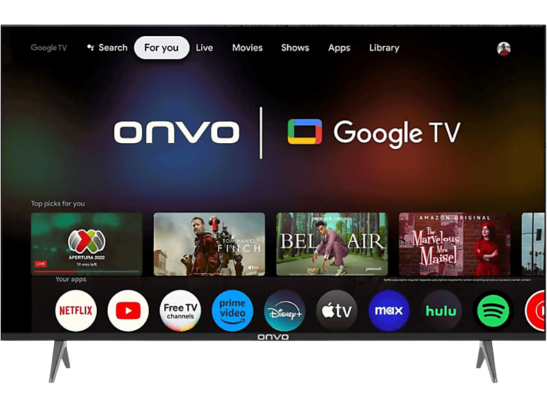 ONVO 55OVF9000UQ 55 inç 140 Ekran Dahili Uydu Alıcılı 4K UHD QLED TV