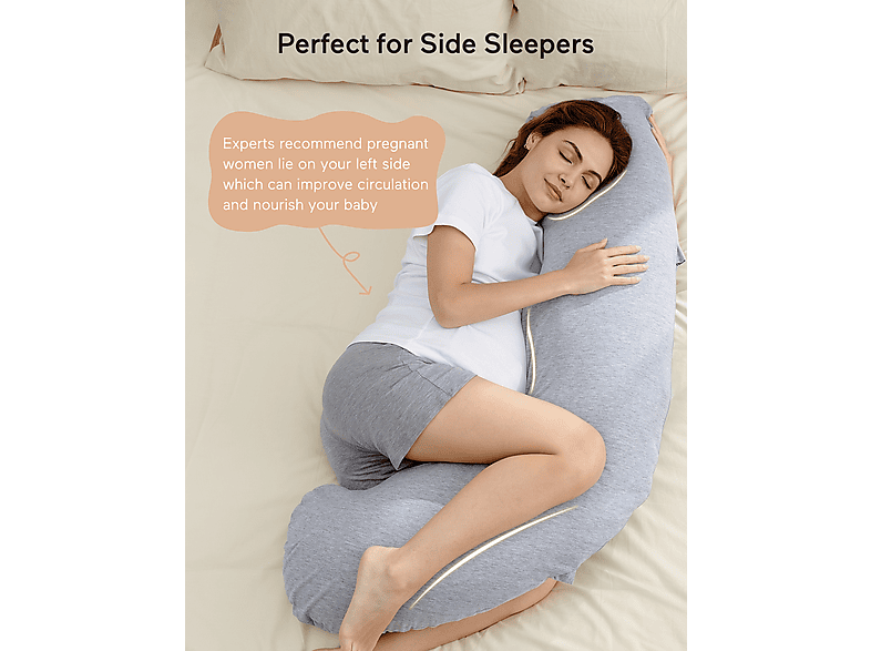 Momcozy Stillkissen J-Form; Körperkissen — Foto 5 von 5