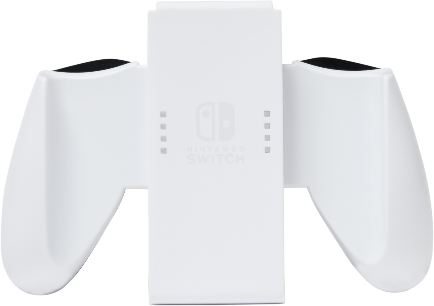 Fehér Nintendo Switch Joy-Con markolat. A Nintendo Switch logója középen.
