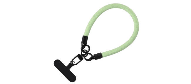 CASE AND PRO Fonott szövet csuklópánt telefon tokhoz, nyári liget (STRING-FAB-PGR)