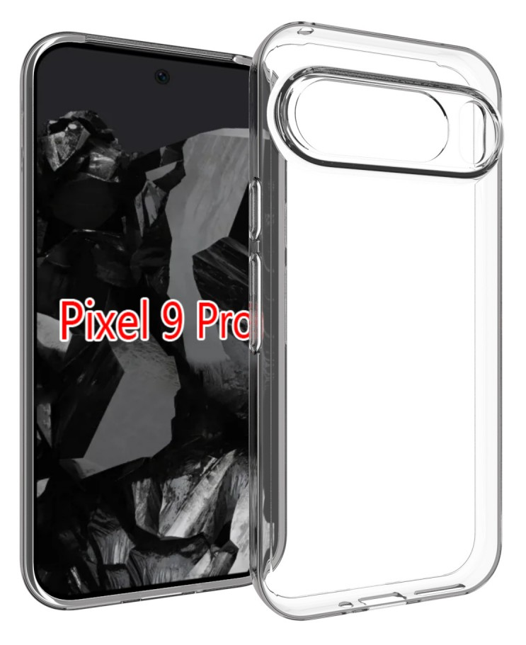 CASE AND PRO Google Pixel 9 Pro XL vékony szilikon hátlap, átlátszó (TPU-GOOGLE-P9P-TP)