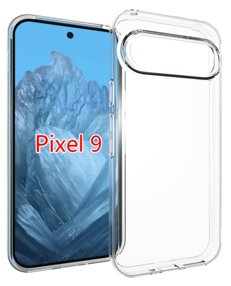 CASE AND PRO Google Pixel 9 vékony szilikon hátlap, átlátszó (TPU-GOOGLE-P9-TP)