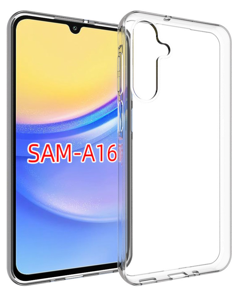 CASE AND PRO Samsung Galaxy A16 vékony szilikon hátlap, átlátszó (TPU-SAM-A16-TP)