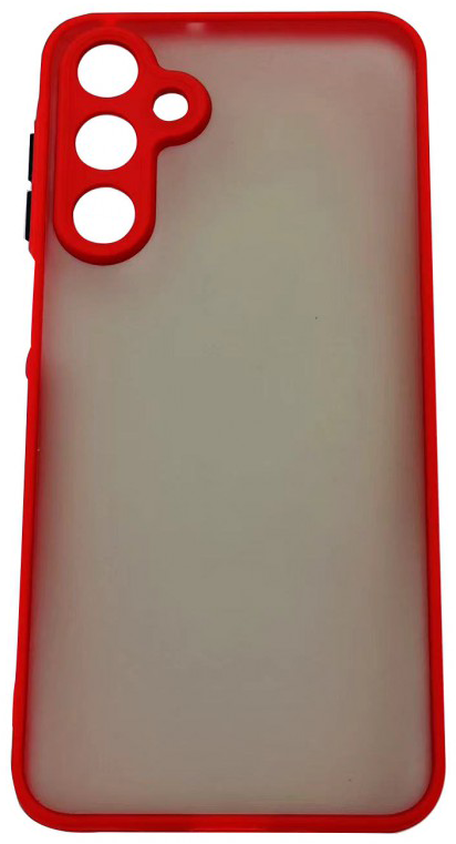 CASE AND PRO Samsung Galaxy A16 műanyag tok, piros-fekete (MATT-A16-RBK)