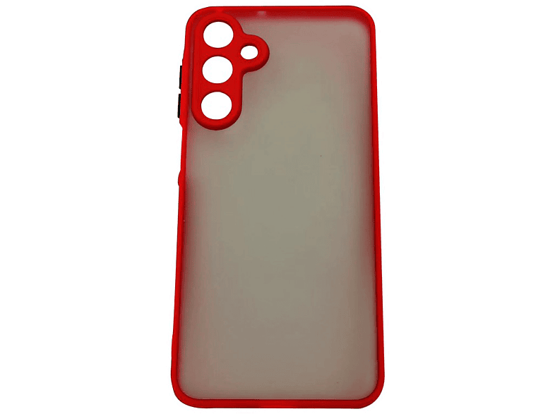 CASE AND PRO Samsung Galaxy A16 műanyag tok, piros-fekete (MATT-A16-RBK)