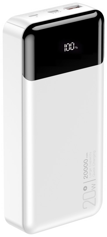 CELLECT Powerbank PR192 PD20W, 20000 mAh, fehér (PBANK-PR192-W)