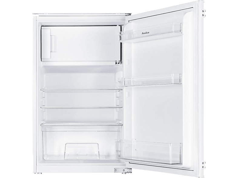 AMICA EKS 16171/1 880 mm Nische Schlepptür-Technik Einbaukühlschrank (116 l, E, 871 mm hoch, Weiß)