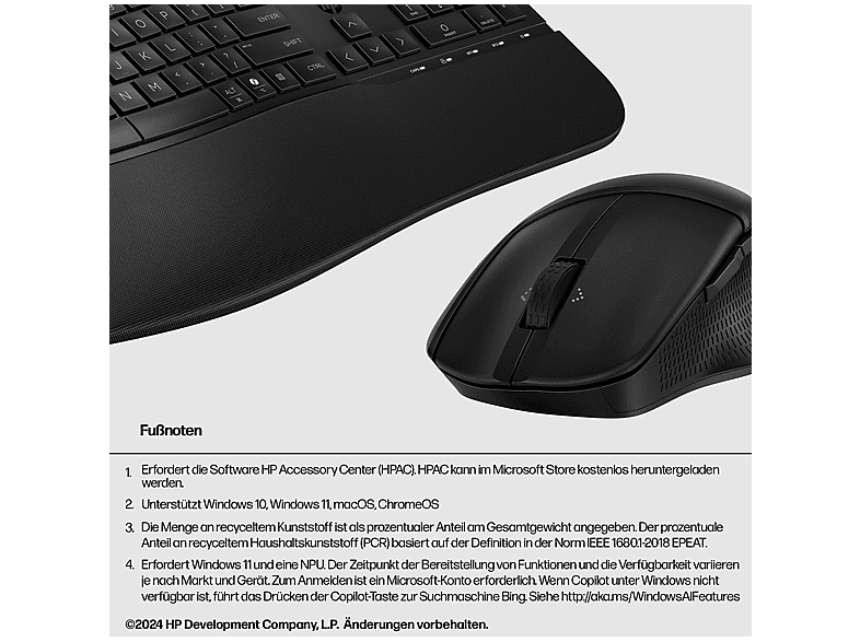 Thumbnail - HP - B2B 685 Comfort Dual-Mode-Tastatur und -Maus Set, Schwarz