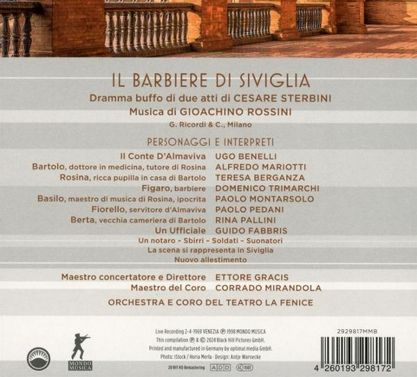 Cover einer Oper mit italienischem Text und Namen von Interpreten und Orchester.
