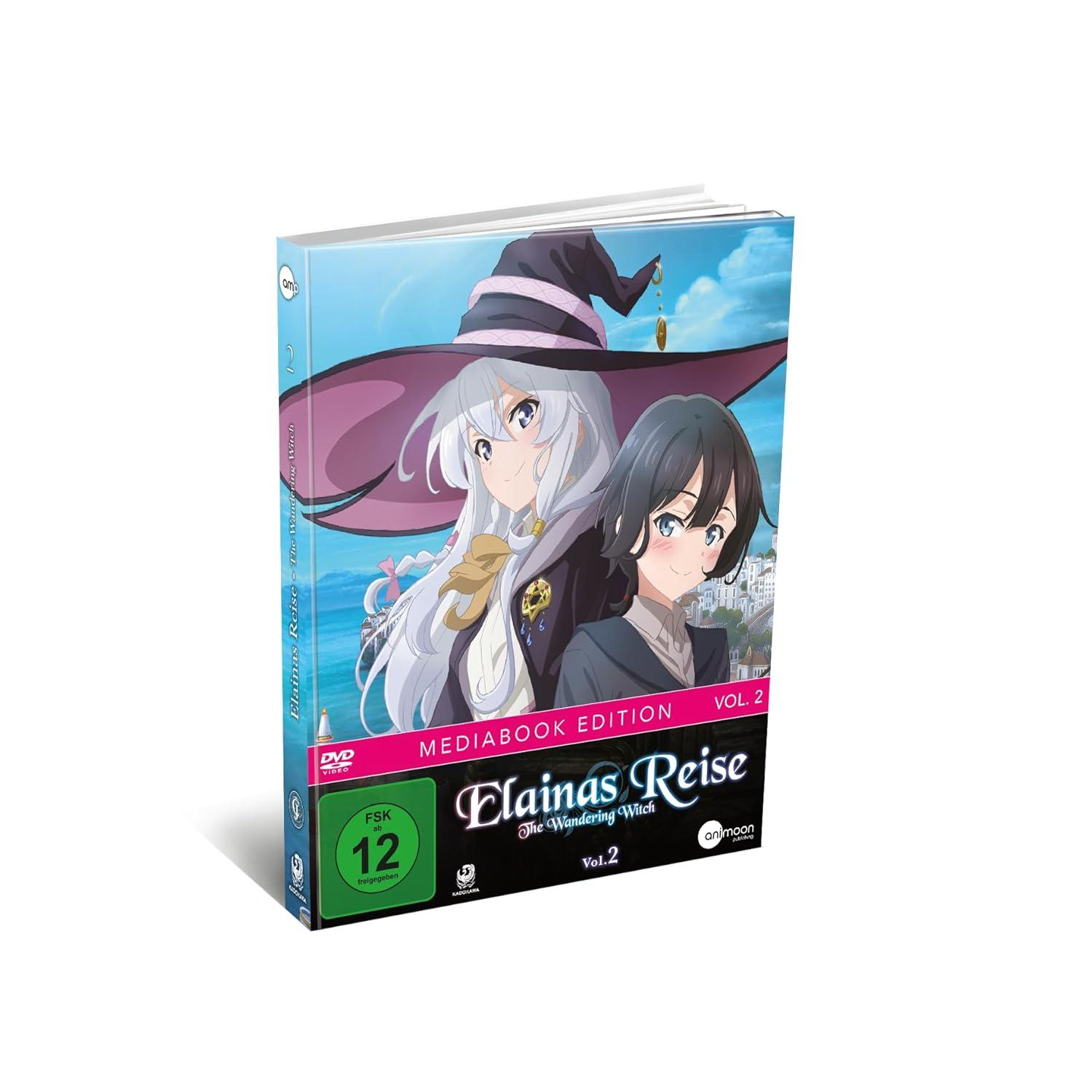 DVD-Box von Elainas Reise: The Wandering Witch. Zwei Anime-Mädchen auf dem Cover.