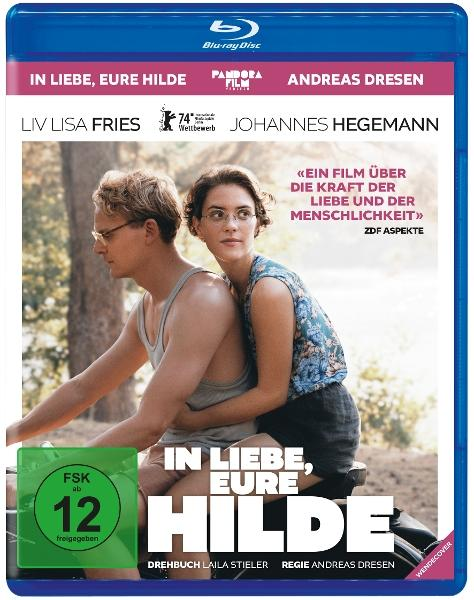 Blu-ray-Cover mit einem Paar auf einem Fahrrad, Text auf Deutsch und Filmratings.
