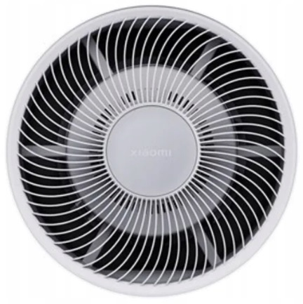 Biało-czarny wentylator o spiralnym wzorze.