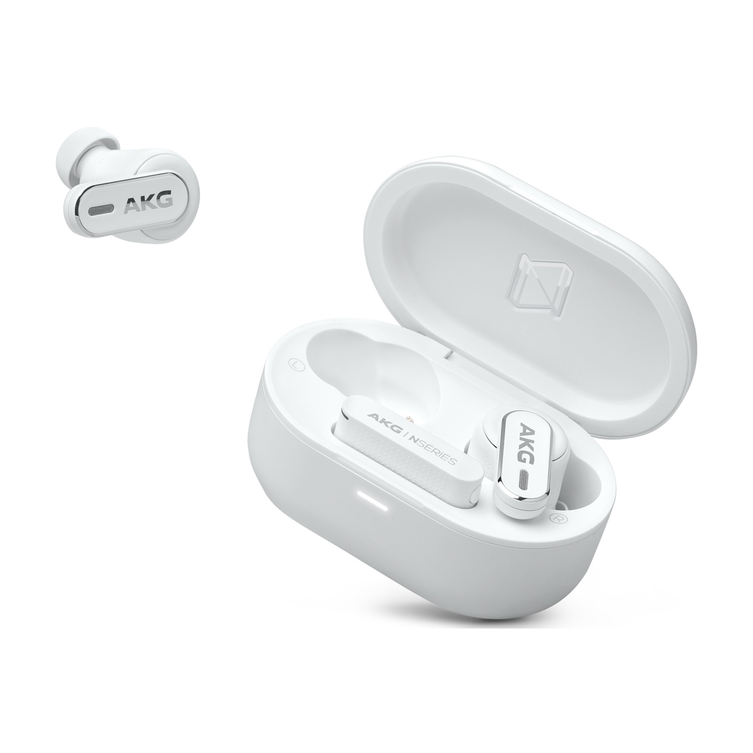 AKG N5 Hybrid ANC Auricolari Wireless, Bianco