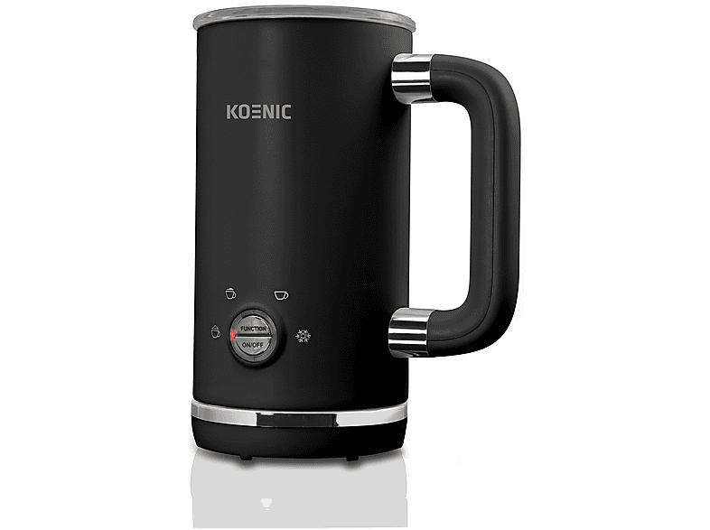 Koenic KMF 15321 B, Montalatte elettrico, Capacità montatura schiuma 150 ml, riscaldabile 300 500 W, Rivestimento anitaderente, Spegnimento