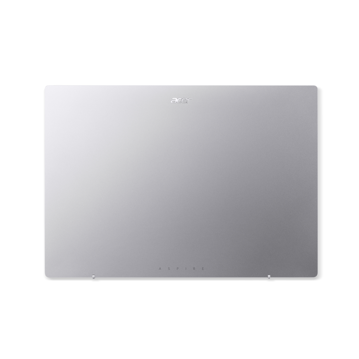 Silver laptop, closed, with the Acer Aspire logo visible.