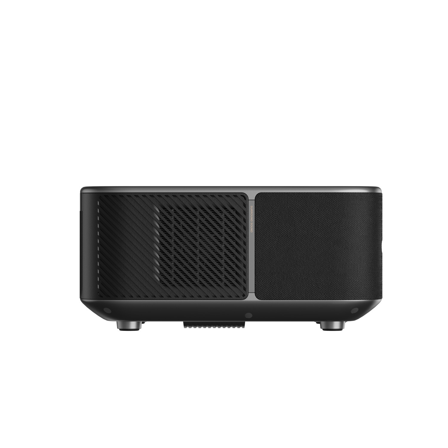 Une friteuse à air Hisense noire est posée sur un comptoir.