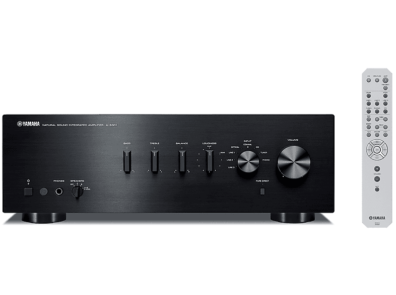 YAMAHA A-S301BL2, Numero di canali 2, Potenza max 190 W, Black