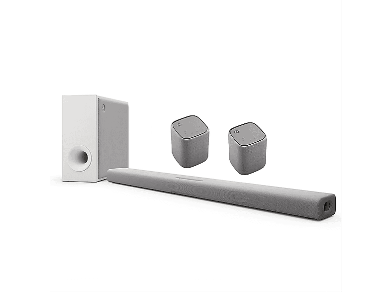 SOUNDBAR + SUBWOOFER YAMAHA Pack True X 5.1 canali e oltre, Potenza Max 300 W, Cassa wireless, Light Gray