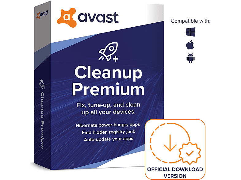 Avast Cleanup Premium, 10 Geräte (1 Jahr) [Download Code]; Electronic Software Download