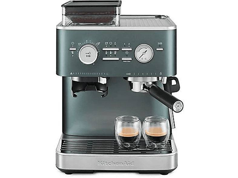 Kitchen Aid 5KES6551EJP Espressomaschine mit Mühle (Juniper, 1500 Watt, 15 bar)
