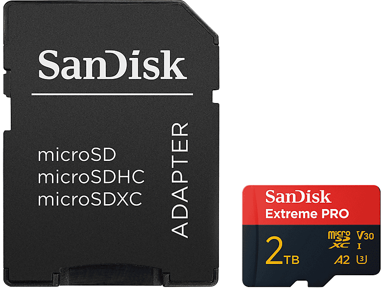 Thumbnail - SANDISK Extreme PRO® UHS-I (inkl. Adapter), Micro-SDXC Speicherkarte, 2 TB